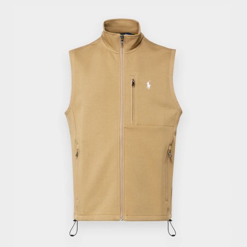 Polo Ralph Lauren Full Zip Sweat Vest | Camel-710934621004 at