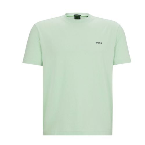 BOSS Regular-Fit Contrast Logo T-Shirt | Sky Blue-50506379