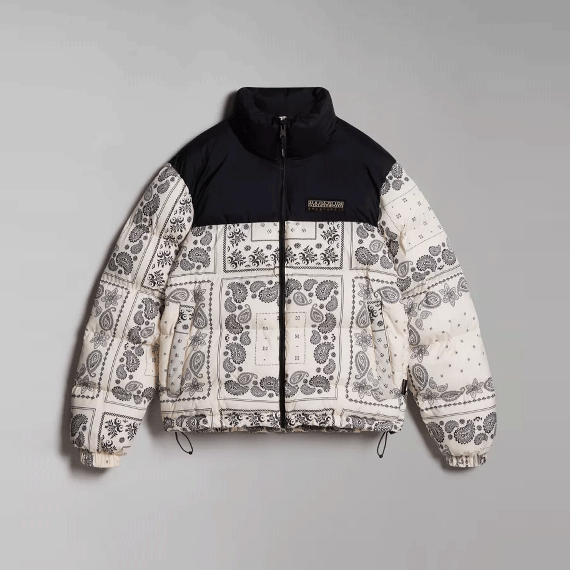Napapijri Paisley Puffer Jacket | Black