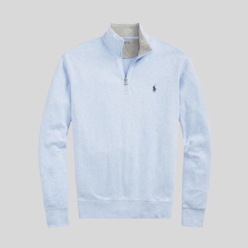 美品　POLO RALPH LAUREN RLX Golf Shirt - RL Tour Pro Logo QZ Pique - Refined Navy SS25