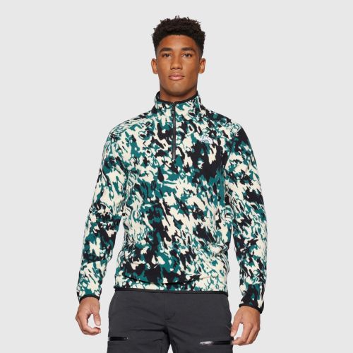 The North Face genesis print クルーネック The North Face Fine Crew Light Sweat Leopard Yellow Genesis Print