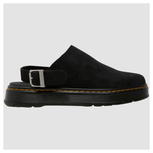 Dr Martens Brookline Mule Suede Sandals | Black - 40666001