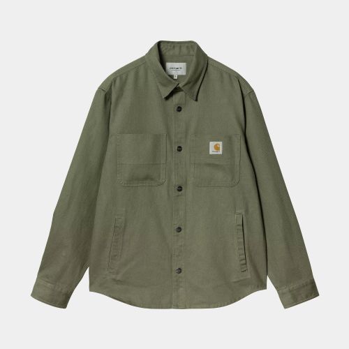 Carhartt オリーブグリーン カバーオールRENO SHIRT JAC Carhartt WIP - Reno shirt Jac park garment dyed | STIMM