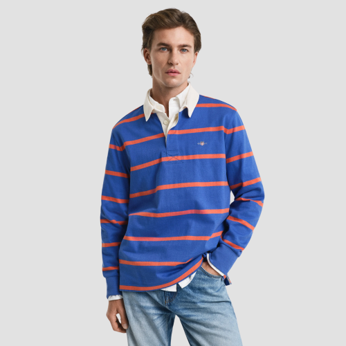 GANT Thin Striped Heavy Rugger | (2065052) Royal Blue-407, Cream