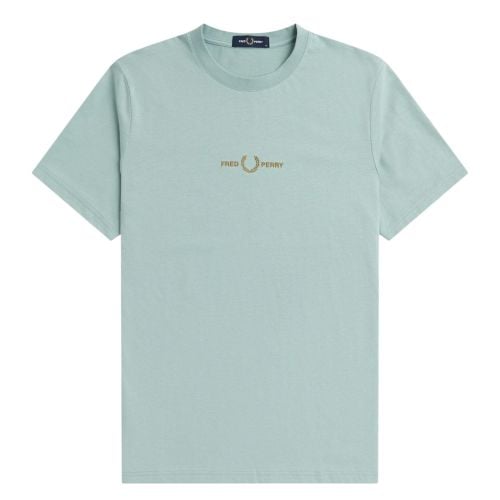 Fred Perry Mens Embroidered T-Shirt | Sage - M4580-959