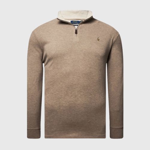 Polo Ralph Lauren Classic ¼ Zip Jumper | brown-710877001011 -kular