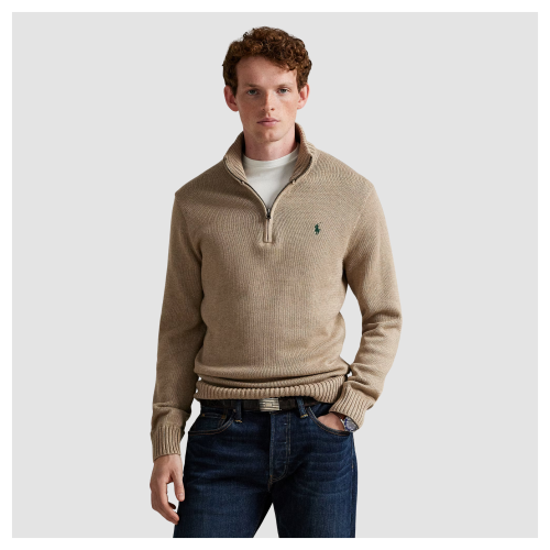 Polo Ralph Lauren Cotton Quarter-Zip Jumper | Kular Fashion