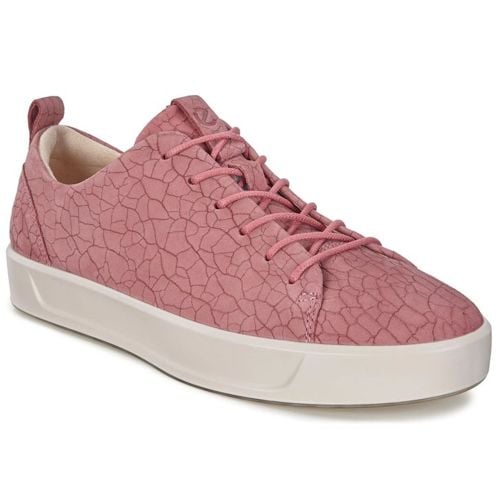 ECCO Soft 8W Crackle Sneaker Pink