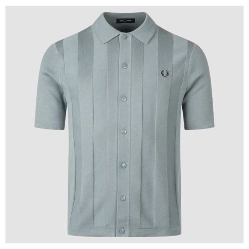 Men's Fred Perry Short-Sleeve Knitted Shirt | Kular Fashion
