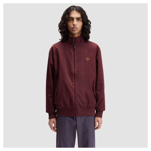 Fred Perry Jacket | Classic Harrington Jacket | Oxblood - J8568