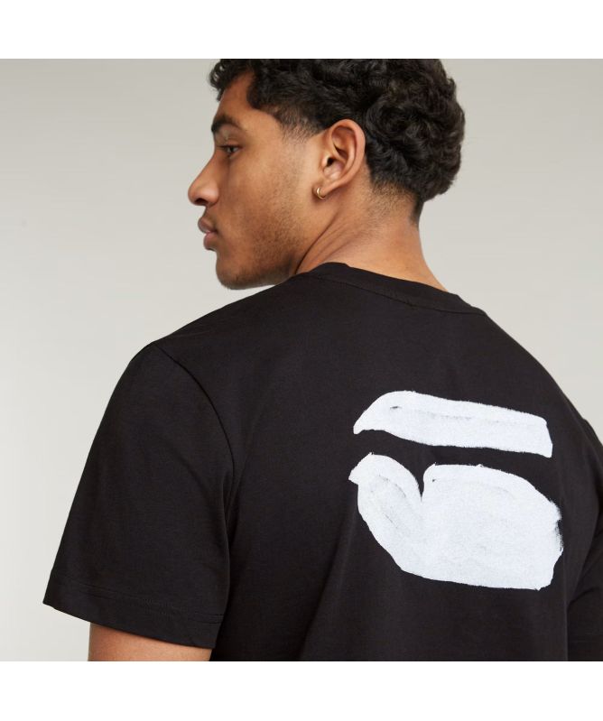 G-Star Burger Back Print T-Shirt | White-D25700-336-110