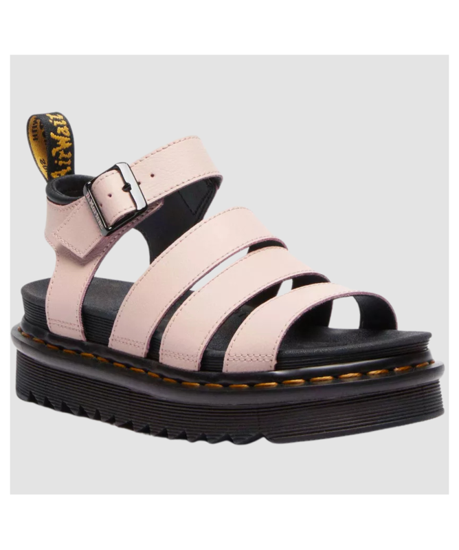 Dr. Martens Blaire Athena Leather Strap Sandals | Powder Pink - 31520650
