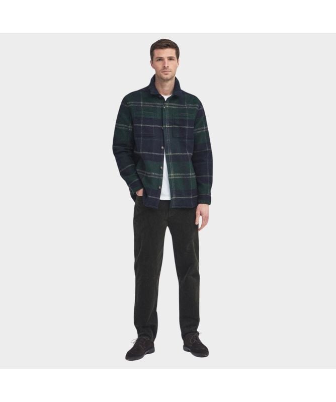 Barbour Chapter Tailored Check Overshirt | Blue-MOS0400TN27