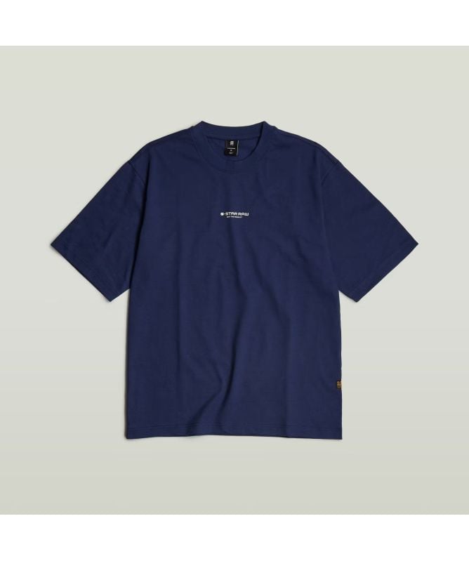 G-Star Oversize Fit Center Chest Logo T-Shirt | Navy-D24780