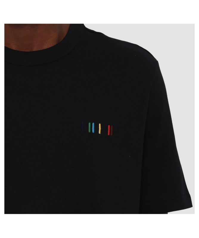 Paul Smith｜ (M2R 204Z PP4816 79) Men's Black Zebra Logo Print T-Shirt