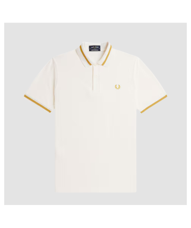 ◇FRED PERRY◇ M2 Single Tip Fred Perry Shirt Ecru Oatmeal A Fred Perry Men's Single Tipped Polo | Sand - M2 W79