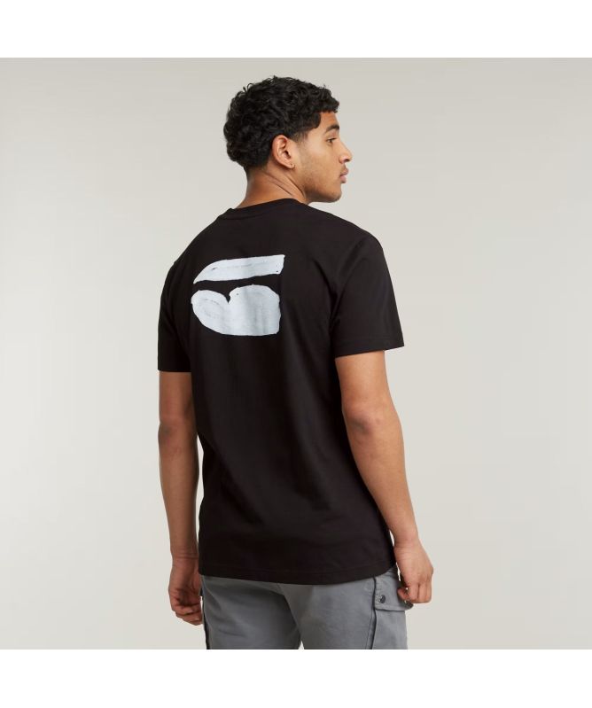 G-Star Burger Back Print T-Shirt | White-D25700-336-110