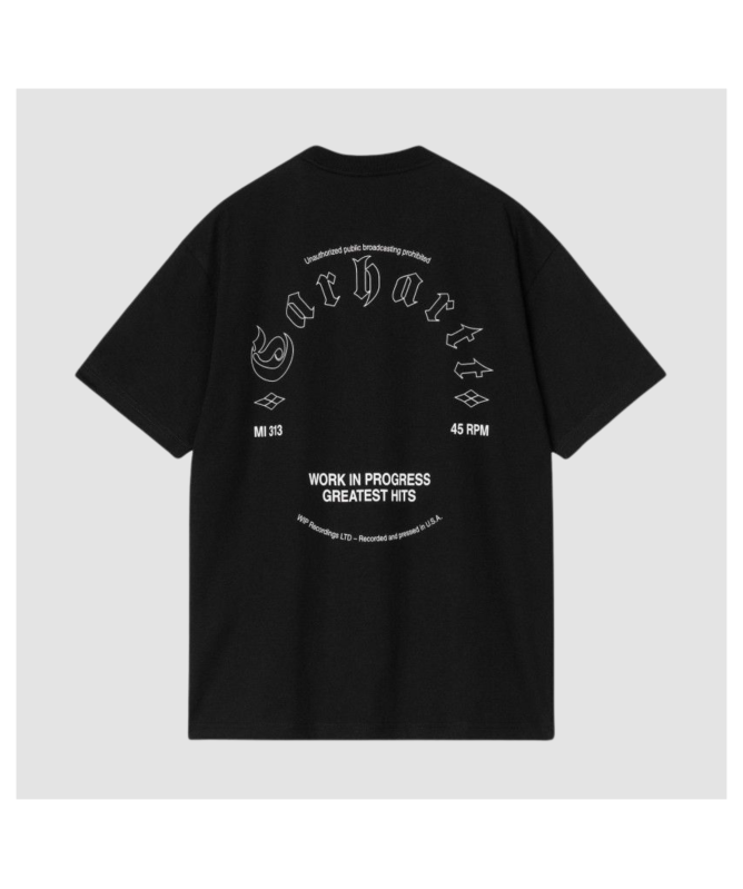 Tシャツ・カットソー CARHARTT S/S GREATEST HITS T-SHIRT 5MM279 Carhartt WIP Men's Greatest Hits T-Shirt | Black