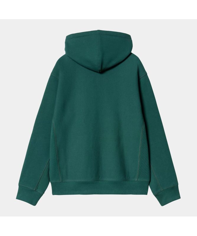 Carhartt WIP American Script Hoodie | Green-I028279-2BR-Tan