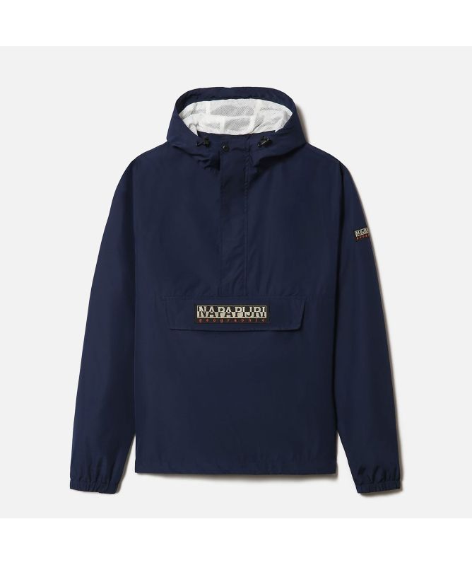 NAPAPIJRI アノラックパーカー ブルー フリース Napapijri Geographic Rainforest Winter Anorak Jacket Blue