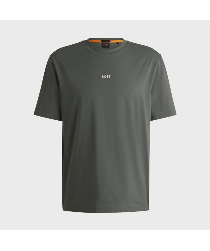 BOSS Tchup Crew Neck Tee | D/Green-50473278-076-Purle-555