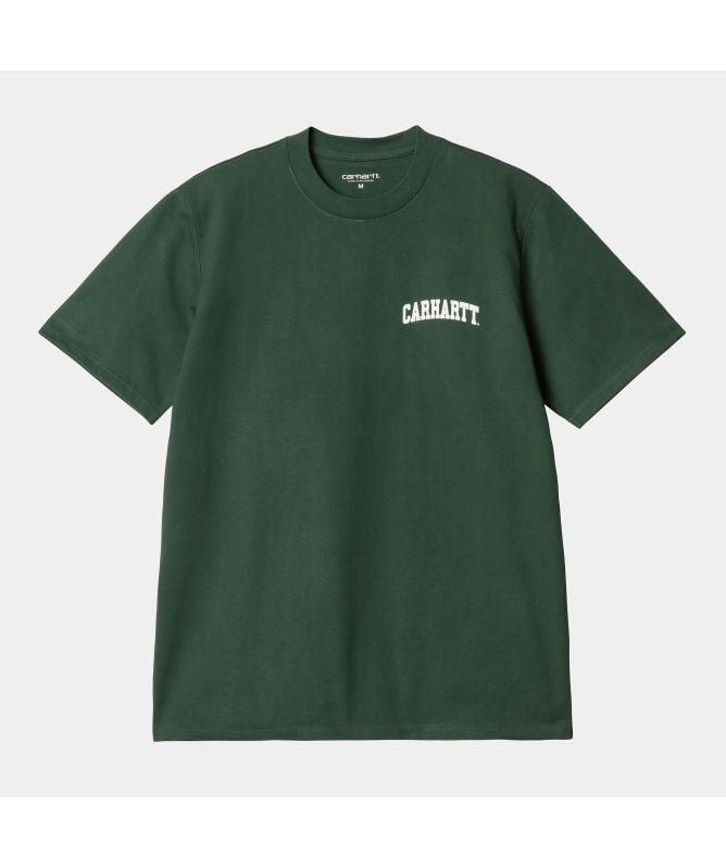 Tシャツ・カットソー Carhartt SS25 'University Script' T-shirt (I034852 0D2XX) Carhartt WIP University Script T-Shirt | White-I034852-00A