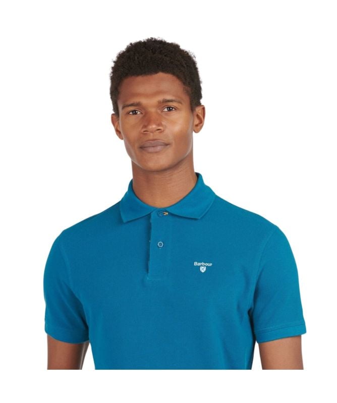 Barbour Mens Tartan Pique Polo Shirt - MML0012