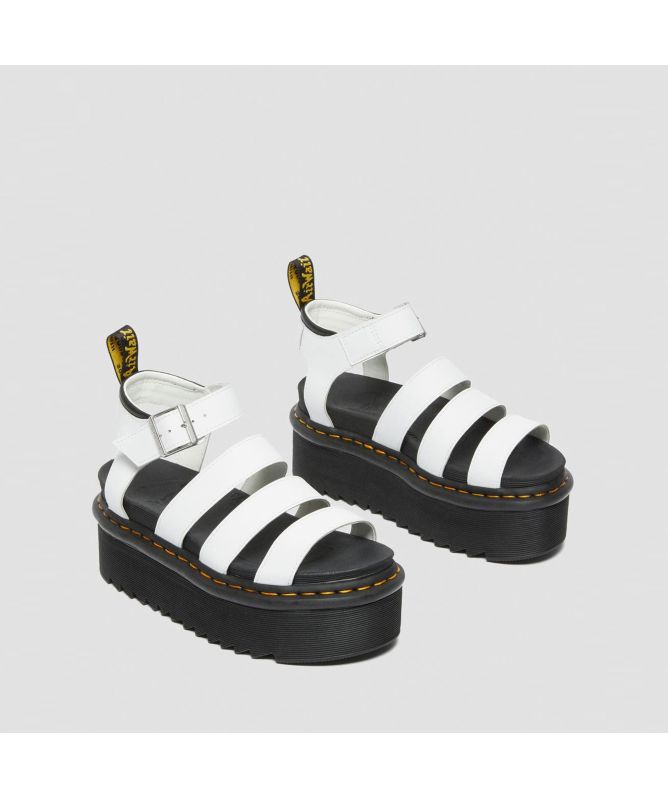 Dr. Martens Blaire Quad Hydro Leather Platform Sandals