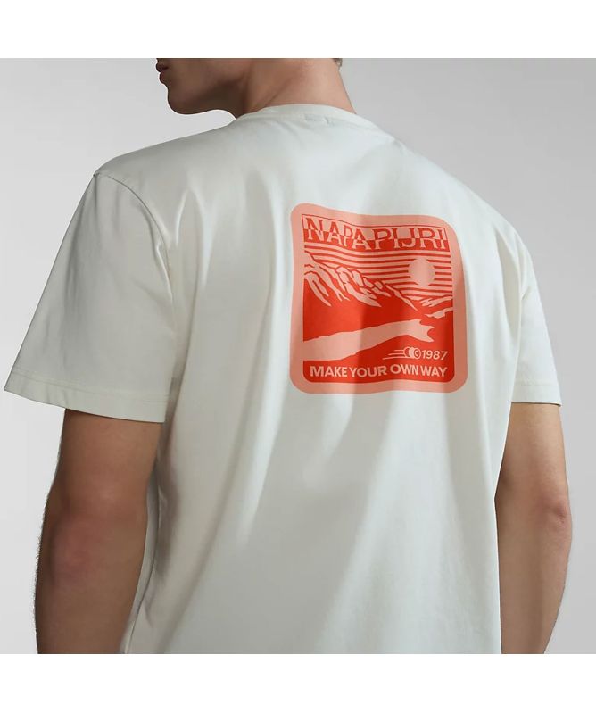 napapijri S gouin T-Shirt off white np0a4htqmn11,white