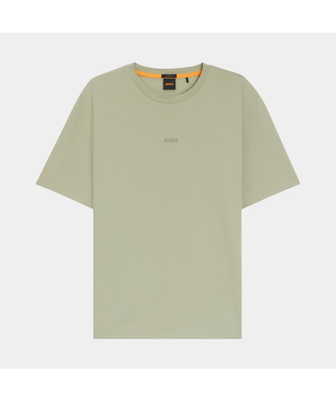 BOSS Relaxed-Fit T-Shirt In Stretch Cotton With Logo Print