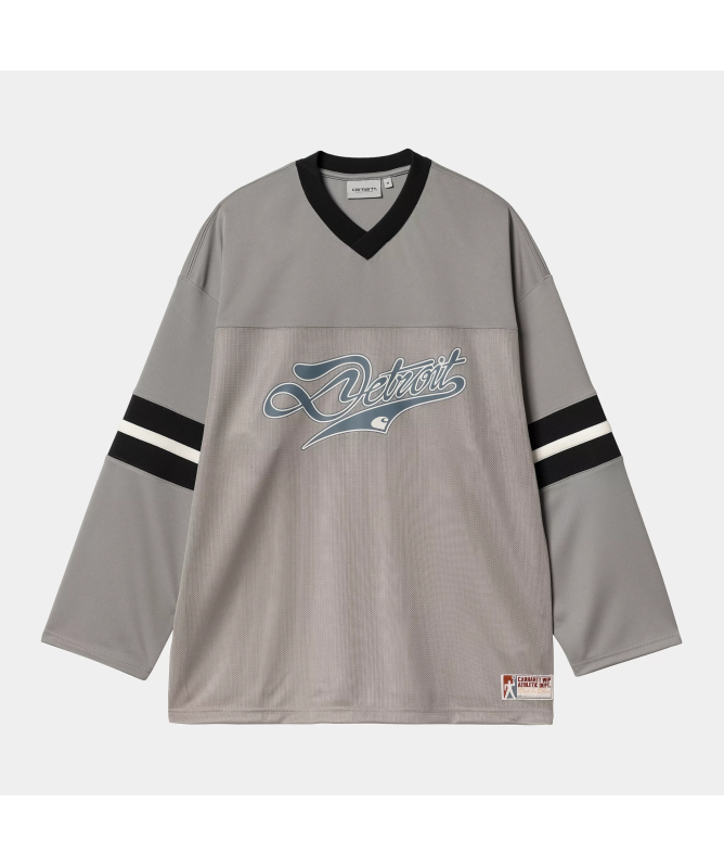 【carhartt】\"L/S Detroit Mesh\"メッシュ長袖ロゴTシャツ/green carhartt】L/S Detroit Meshメッシュ長袖ロゴTシャツ/green