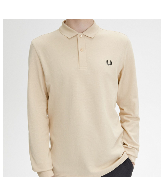 Fred Perry's Plain Long-Sleeved Tennis Shirt | Blue or Beige