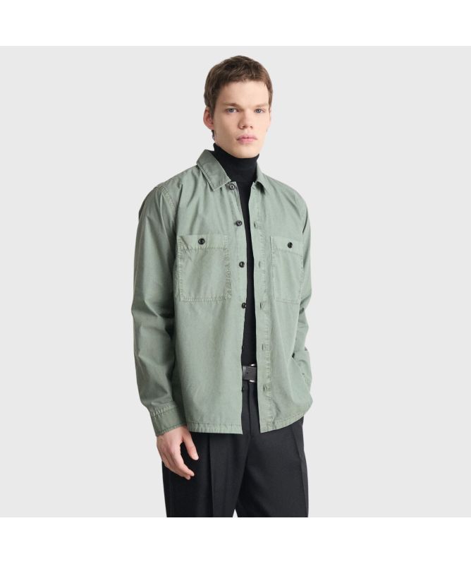 Boss Locky 2 Cotton Overshirt | navy-50519473-404-olive-341 -kular 