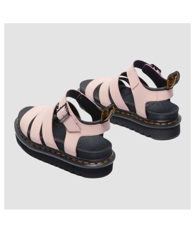Dr. Martens Blaire Athena Leather Strap Sandals | Powder Pink - 31520650