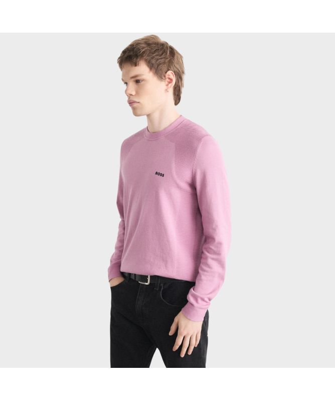 Boss Momentum Crew Neck Jumperin lilac-50520692-531-beige