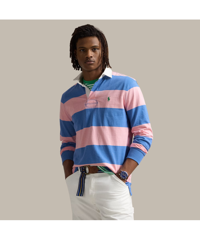 Polo Ralph Lauren The Iconic Rugby Shirt | Pink - 710900566018 | Kular ...