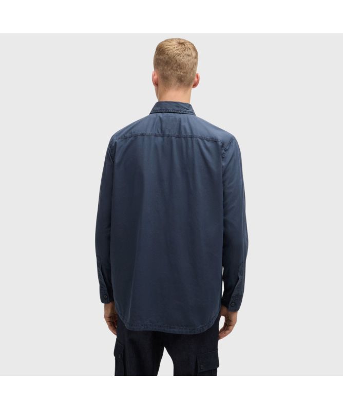 Boss Locky 2 Cotton Overshirt | navy-50519473-404-olive-341 -kular 