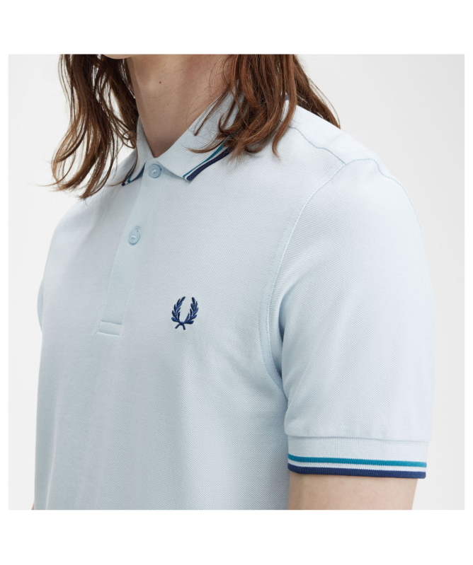 Fred Perry M3600 Twin Tipped Polo Shirt | Blue, Khaki, Pink
