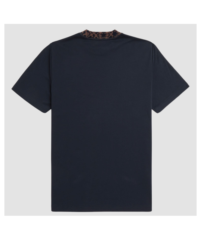 Fred Perry Men's Jacquard Trim Polo Shirt | Navy - M8584 - 608