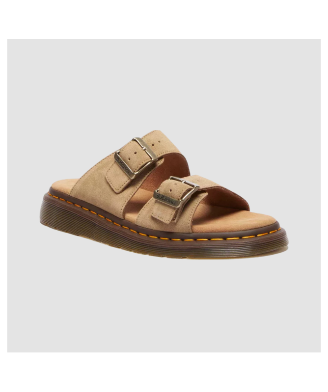 Dr Martens Josef Suede Slide Sandals | Savannah Tan - 41083200