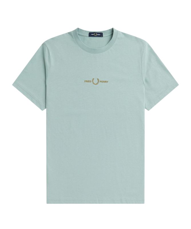 Fred Perry Mens Embroidered T-Shirt | Sage - M4580-959