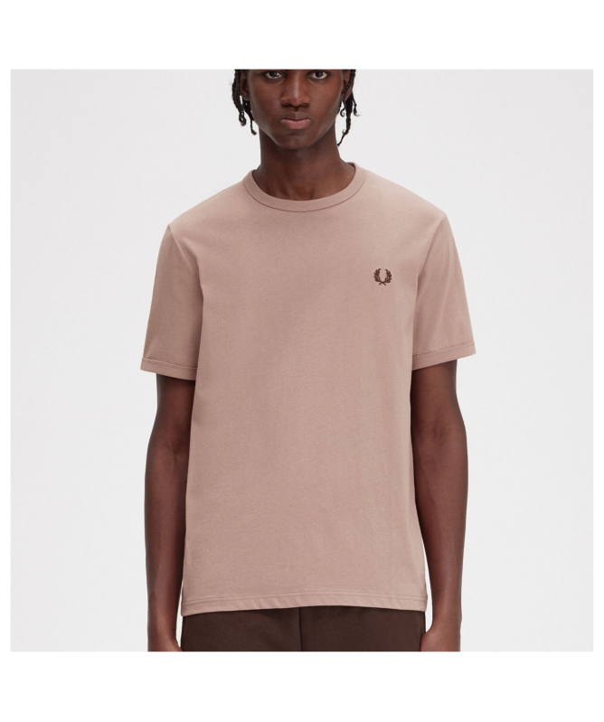 Tシャツ・カットソー FRED PERRY Men T-shirt Beige M3519 170 Ringer T-Shirt(S 170：ECRU): | FRED PERRY JAPAN | フレッド