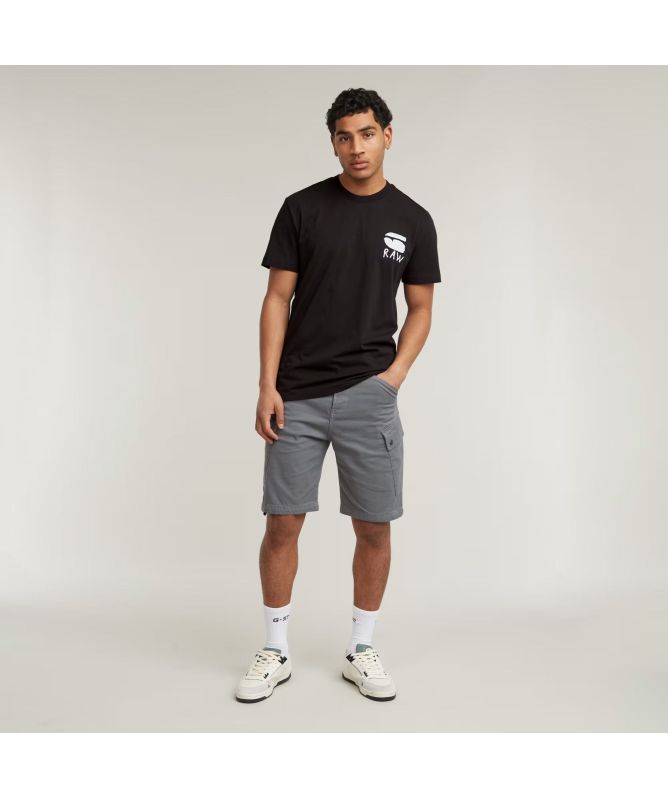 G-Star Burger Back Print T-Shirt | White-D25700-336-110