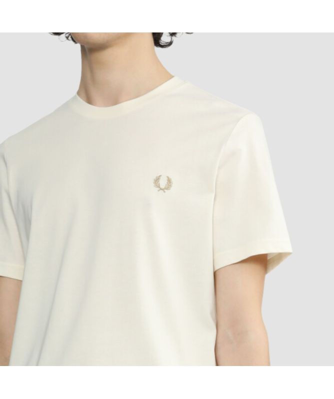 Fred Perry Rear Powder T-Shirt | Ecru - M7784