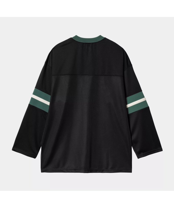 【carhartt】\"L/S Detroit Mesh\"メッシュ 長袖ロゴTシャツ/gray l-s-detroit-mesh-t-shirt-