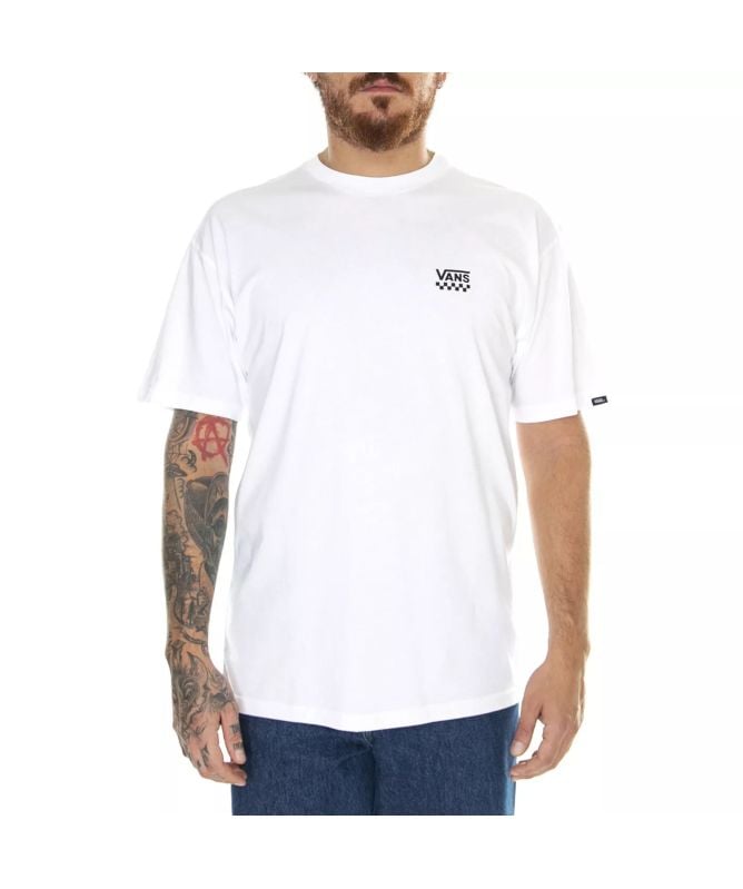 Vans Left Chest II T-Shirt | White-VN0A7TLGWHT-Green-G2LN
