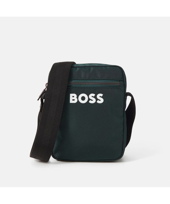 ショルダーバッグ BOSS Men Shoulder bag Green 50511961 376 BOSS Catch 3.0 Zip Bag | Green-50511961-385 -kular fashion