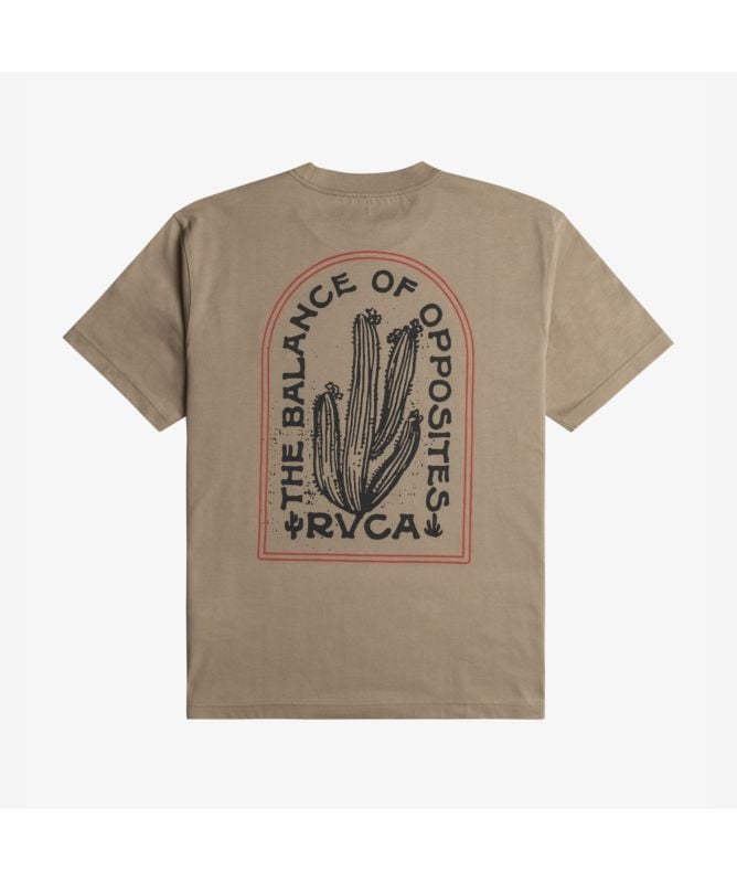 RVCA Sandstorm Men's T-Shirt | Green-EVYZT00211-DGN-Khaki