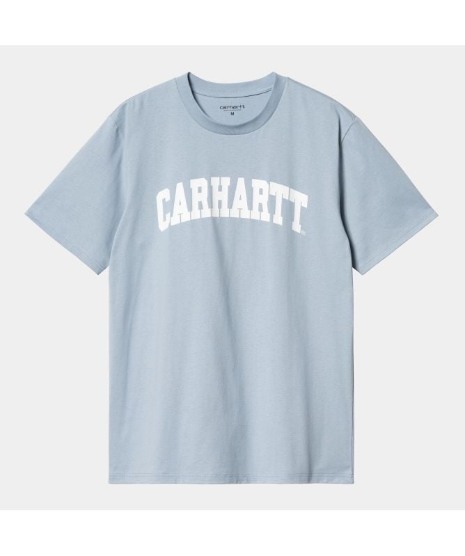Carhartt WIP University T-Shirt | White-I034851-00A-Sky Blue