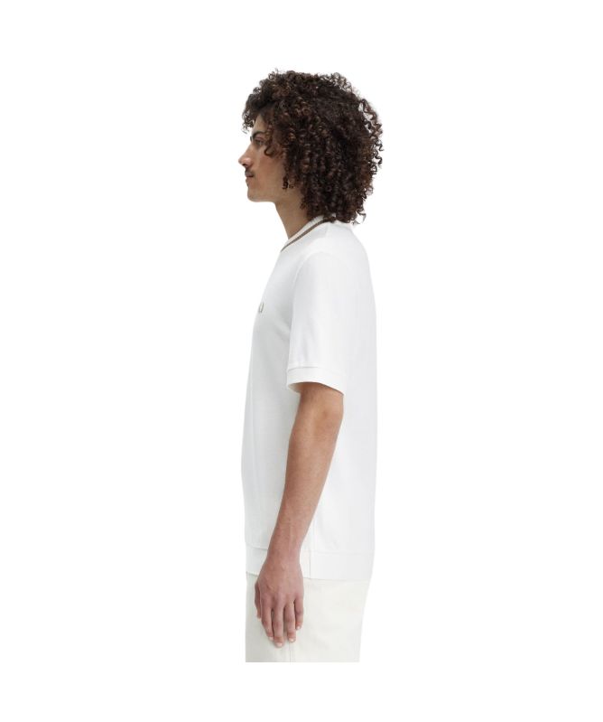 Tシャツ・カットソー FRED PERRY Men T Shirts FPM770754 129 WHITE Tシャツ・カットソー FRED PERRY Men T Shirts FPM770754 129